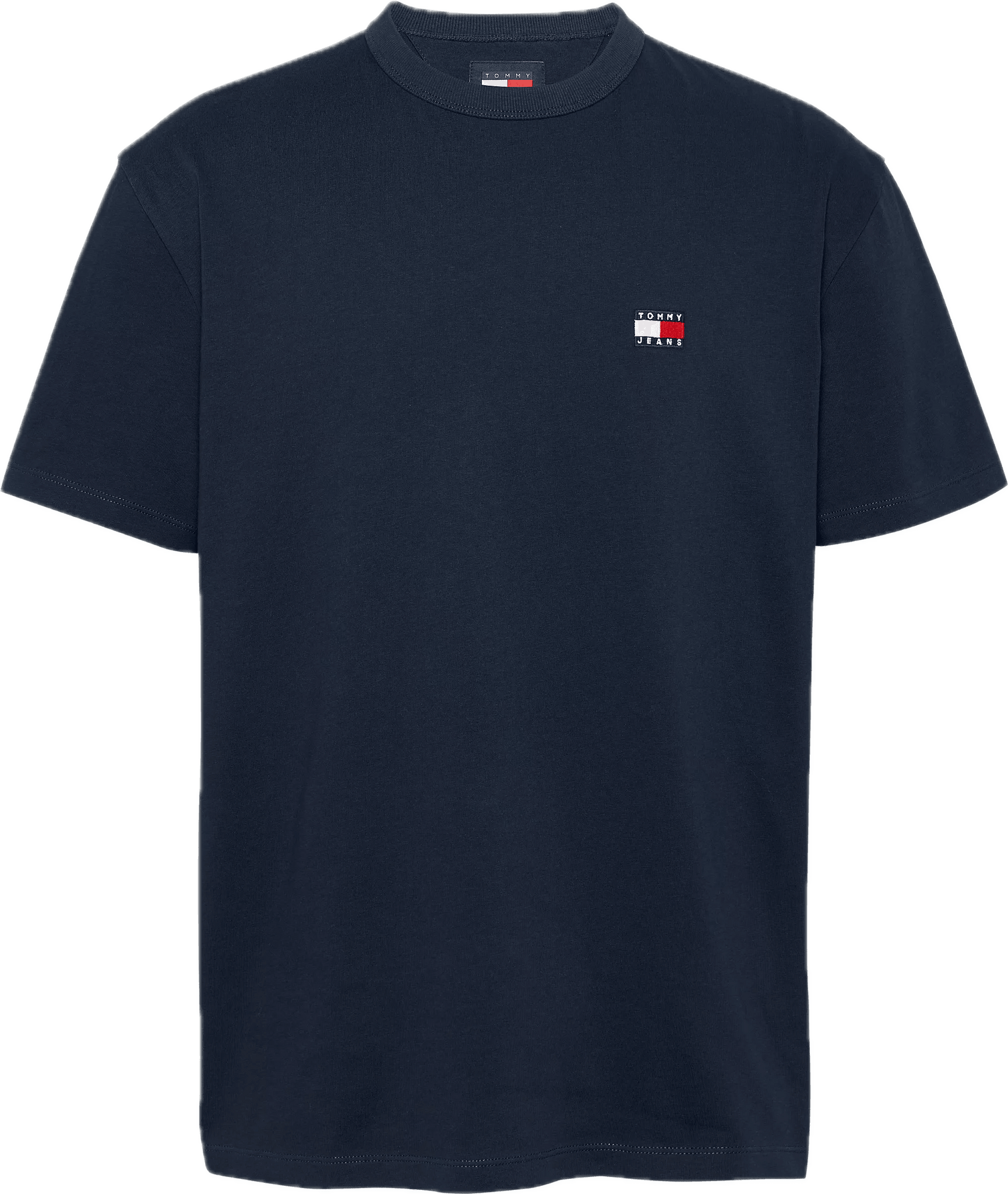Camiseta Tommy Jeans de Cuello Redondo con Parche Bordado - ECRU
