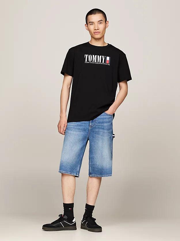 Camiseta Tommy Jeans Logo Black - ECRU