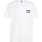 Camiseta Tommy Jeans Oversize Summer Flag - ECRU