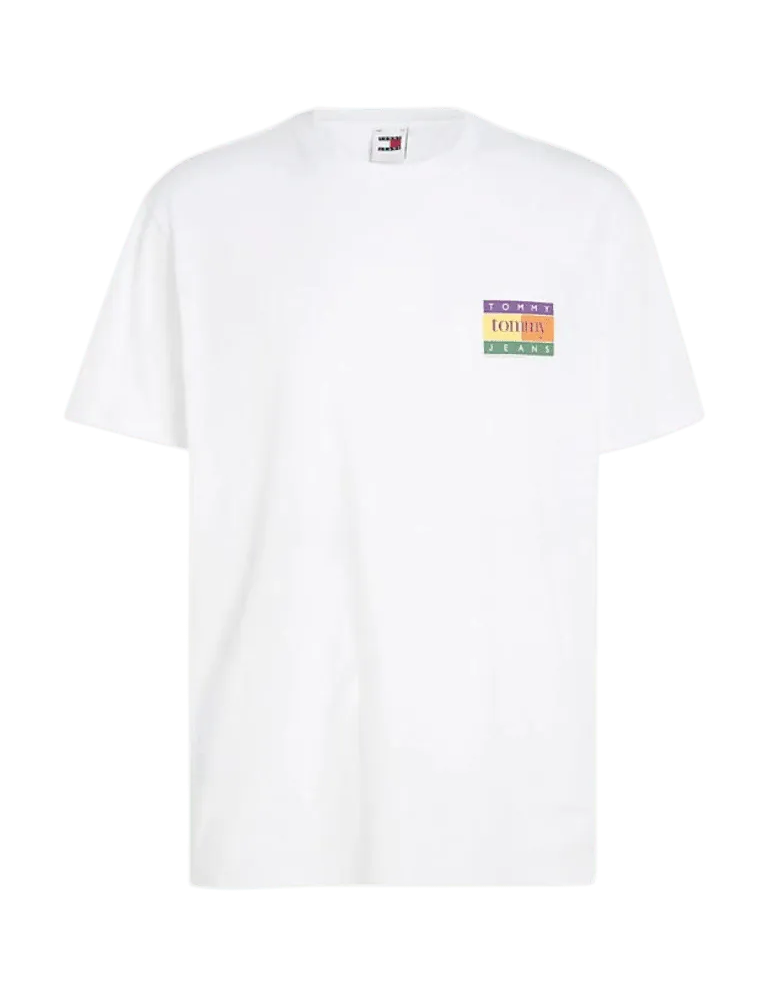 Camiseta Tommy Jeans Oversize Summer Flag - ECRU
