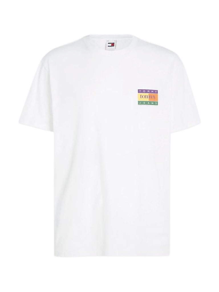 Camiseta Tommy Jeans Oversize Summer Flag - ECRU