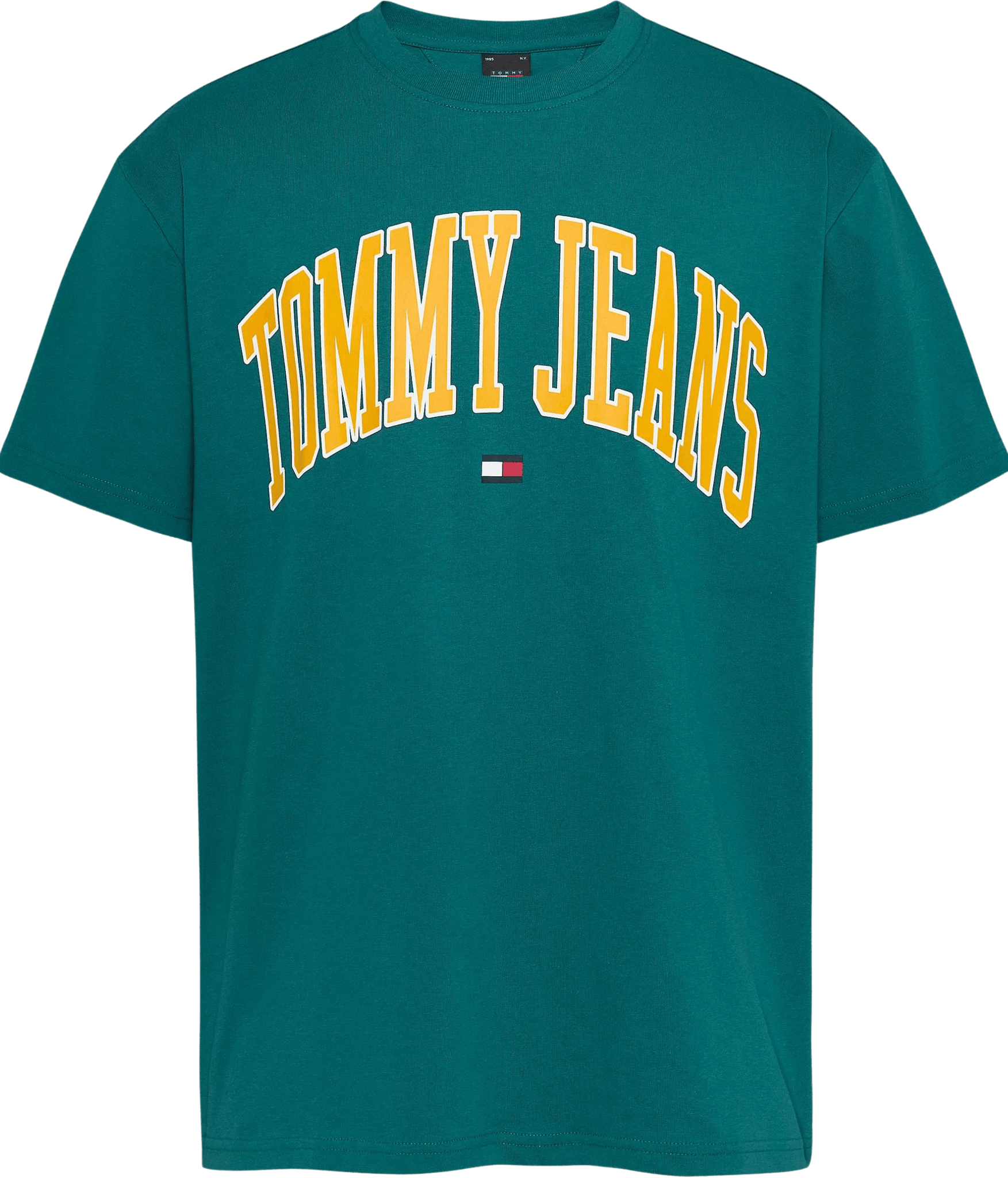 Camiseta Tommy Jeans Popcolor Varsity - ECRU