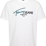 Camiseta Tommy Jeans Spray Pop Blanca - ECRU