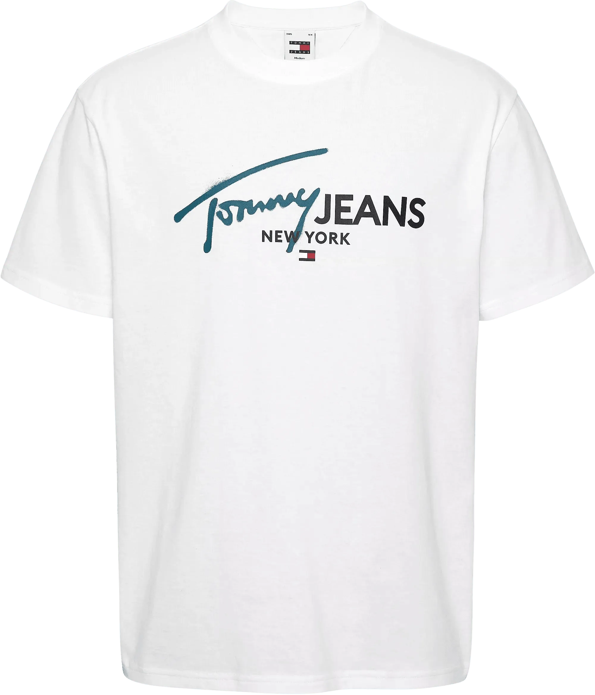 Camiseta Tommy Jeans Spray Pop Blanca - ECRU