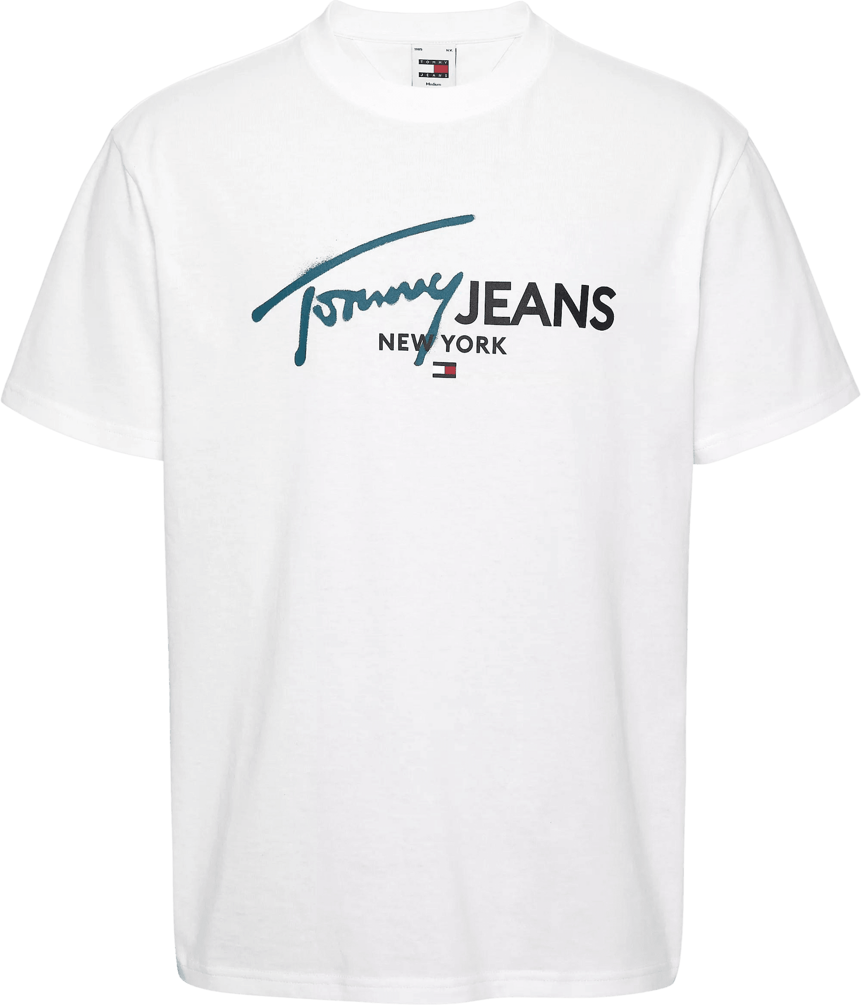 Camiseta Tommy Jeans Spray Pop Blanca - ECRU