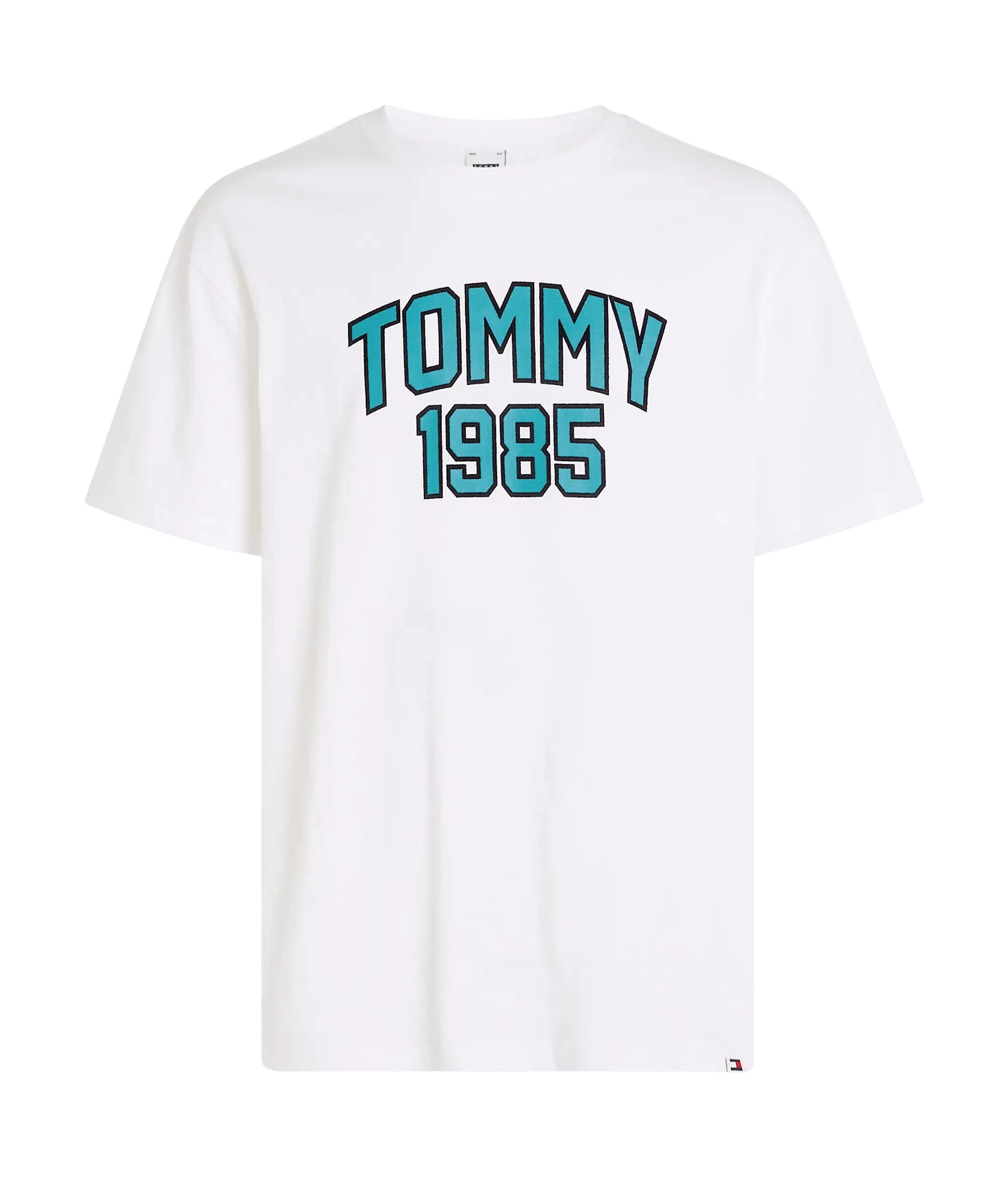 Camiseta Tommy Jeans Varsity con Logo - ECRU