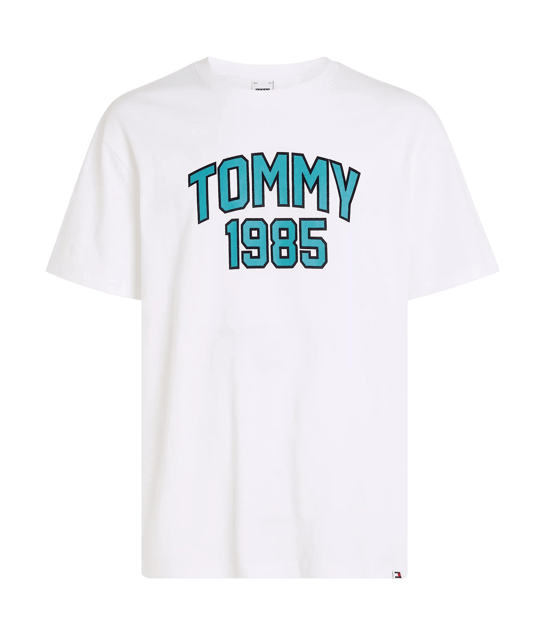 Camiseta Tommy Jeans Varsity con Logo - ECRU