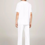 Camiseta Tommy Jeans Varsity con Logo - ECRU