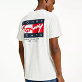 Camiseta Tommy Jeans Vintage Flag - ECRU