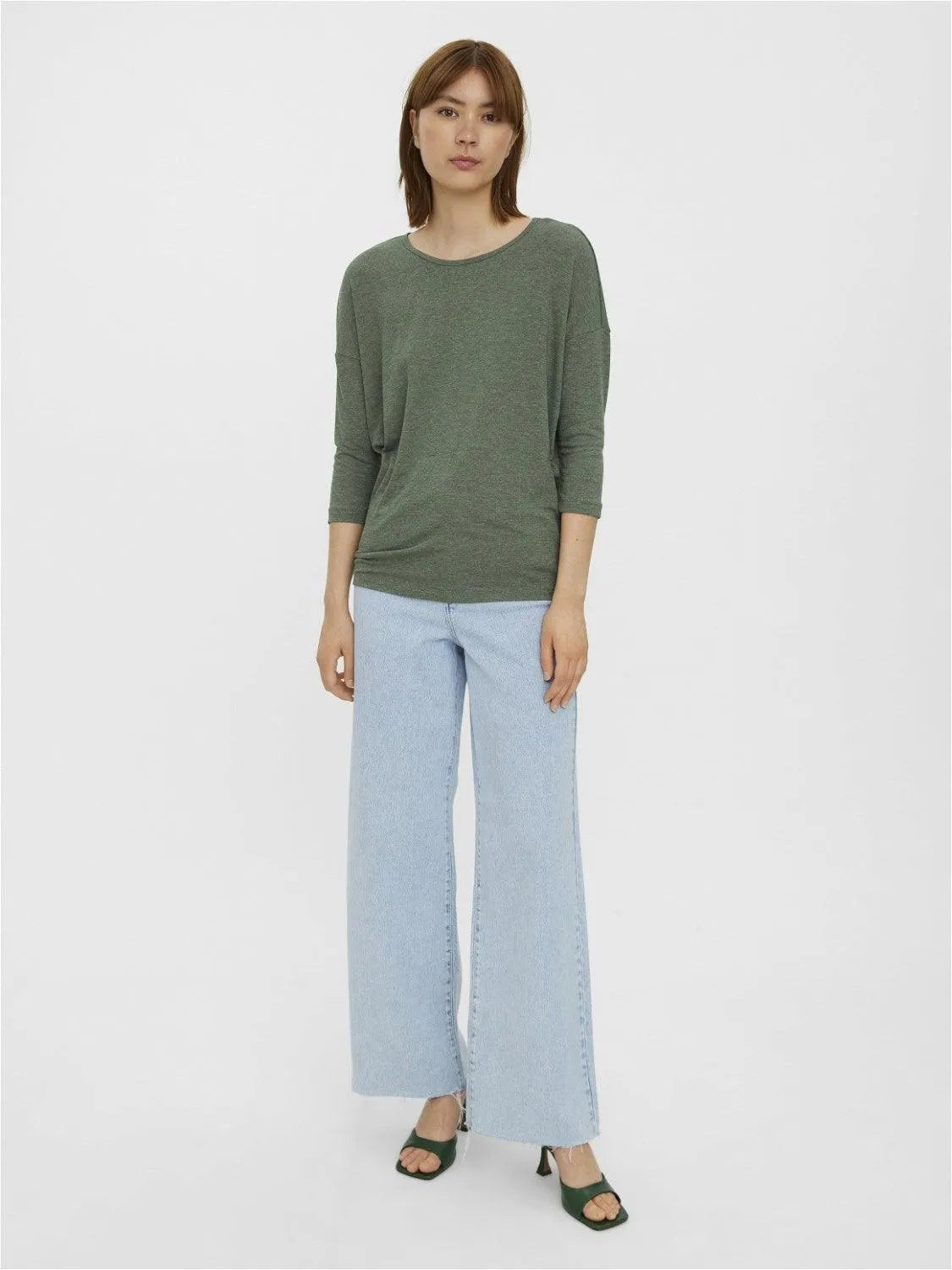 Camiseta Vero Moda Carla Laurel Wreath - ECRU