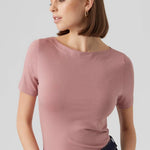 Camiseta Vero Moda Panda Modal Nostalgia Rose - ECRU