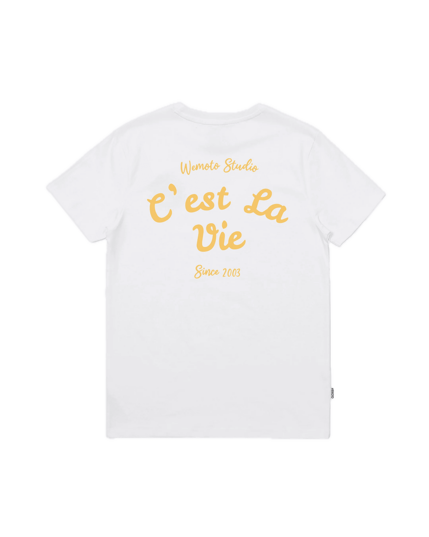 Camiseta WEMOTO Vie Blanca de Algodón Orgánico - ECRU