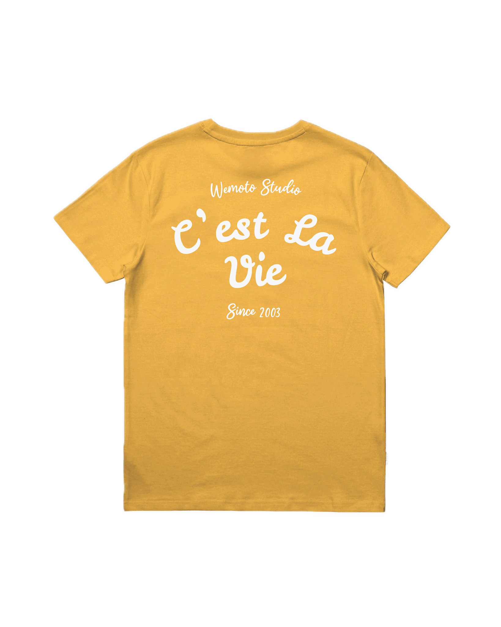 Camiseta WEMOTO Vie Ochre de Algodón Orgánico - ECRU
