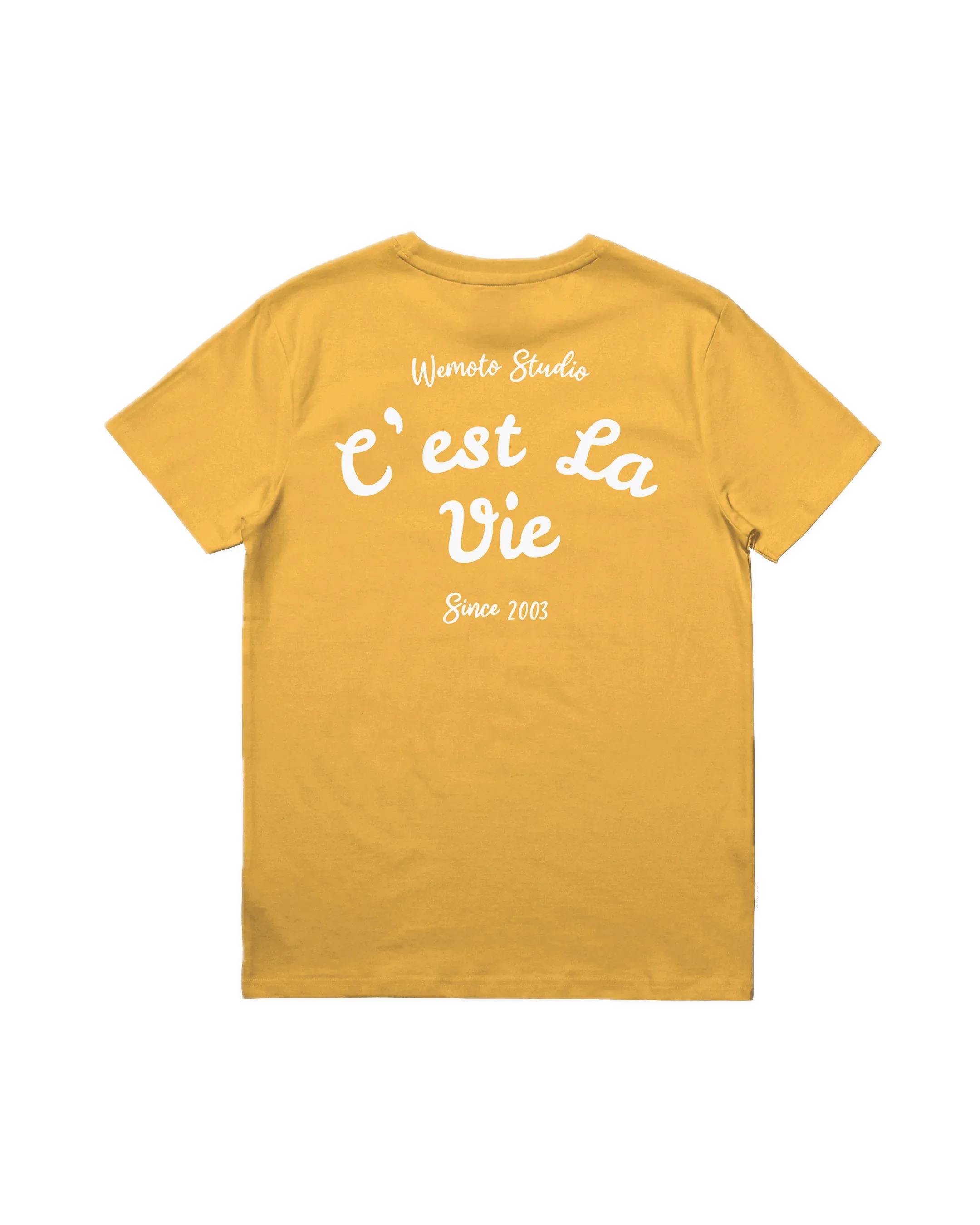 Camiseta WEMOTO Vie Ochre de Algodón Orgánico - ECRU