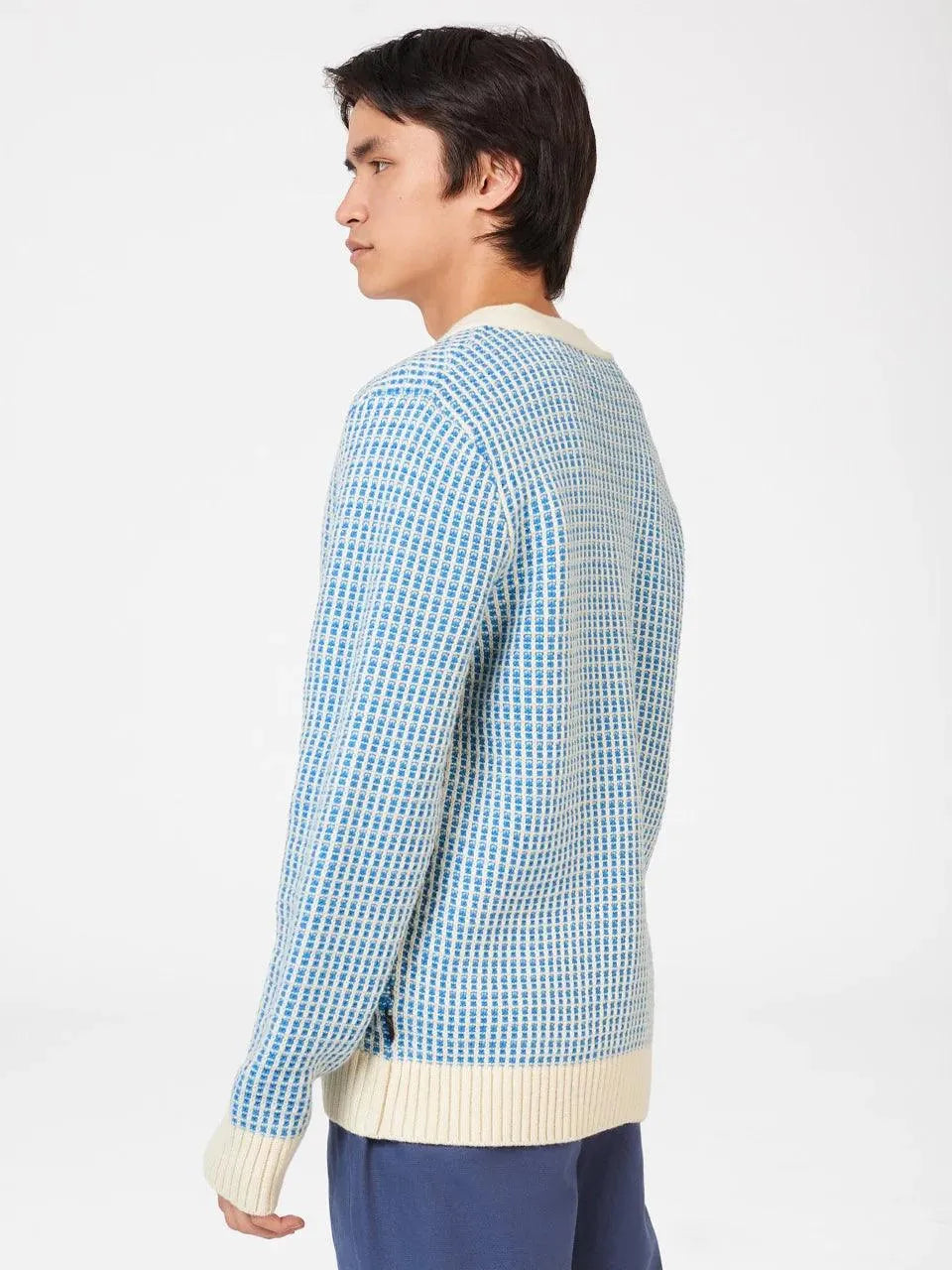 Cárdigan B by Ben Sherman de Punto Texturizado - ECRU