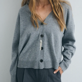 Cárdigan ESE O ESE Cocoon Medium Grey