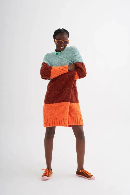 Cárdigan DrBloom Cielito Naranja - ECRU