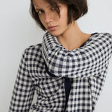 ESE O ESE French Vichy Navy Cardigan 