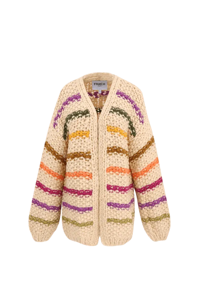 Cardigan FRNCH Lobelia Creme - ECRU