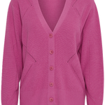 Cardigan ICHI Boston Super Pink - ECRU