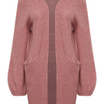Cardigan ICHI Kamara Heather Rose - ECRU