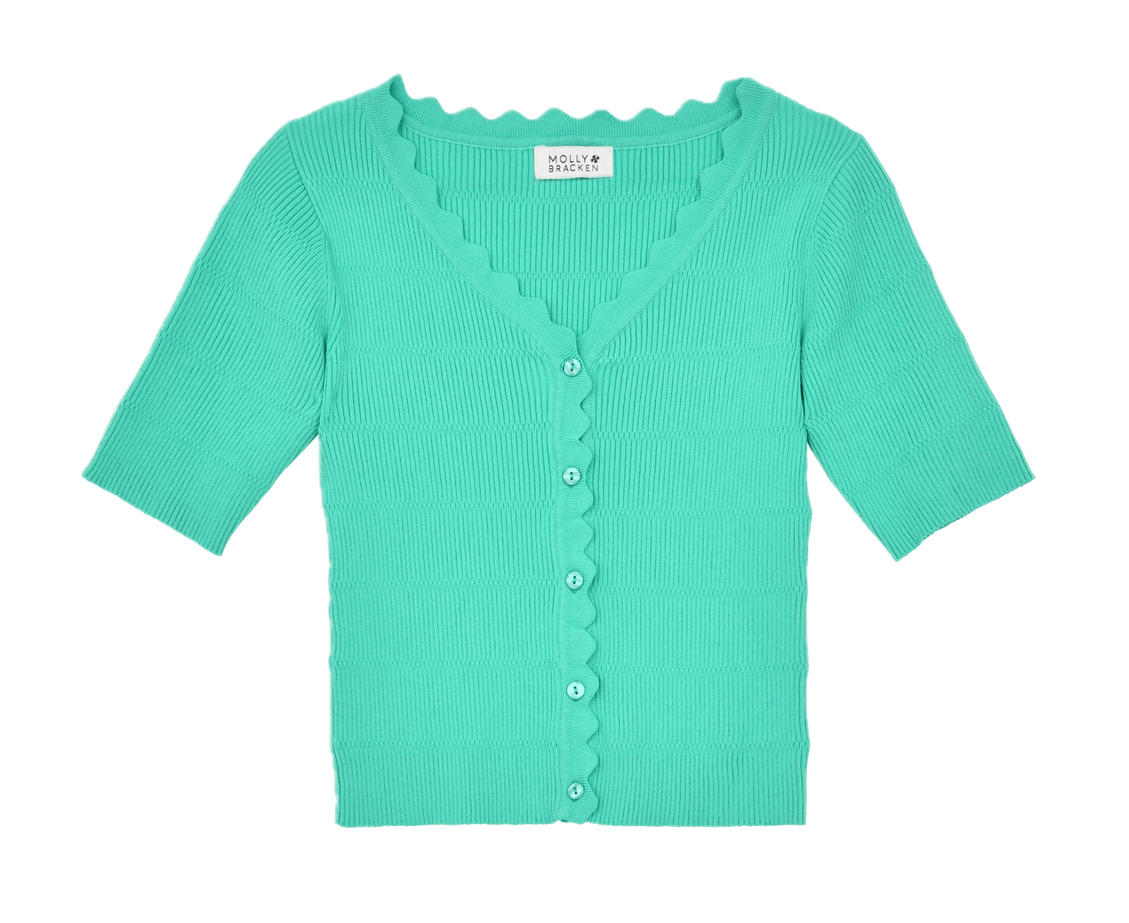 Cardigan Molly Bracken Turquoise - ECRU