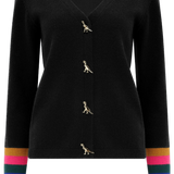 Cardigan Sugarhill Jennifer Negro con Botones de Dinosaurios - ECRU