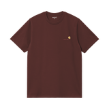 Camiseta Carhartt WIP American Script Amarone vista frontal