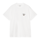 Camiseta Carhartt WIP Animated Ducks White flat frontal transparente