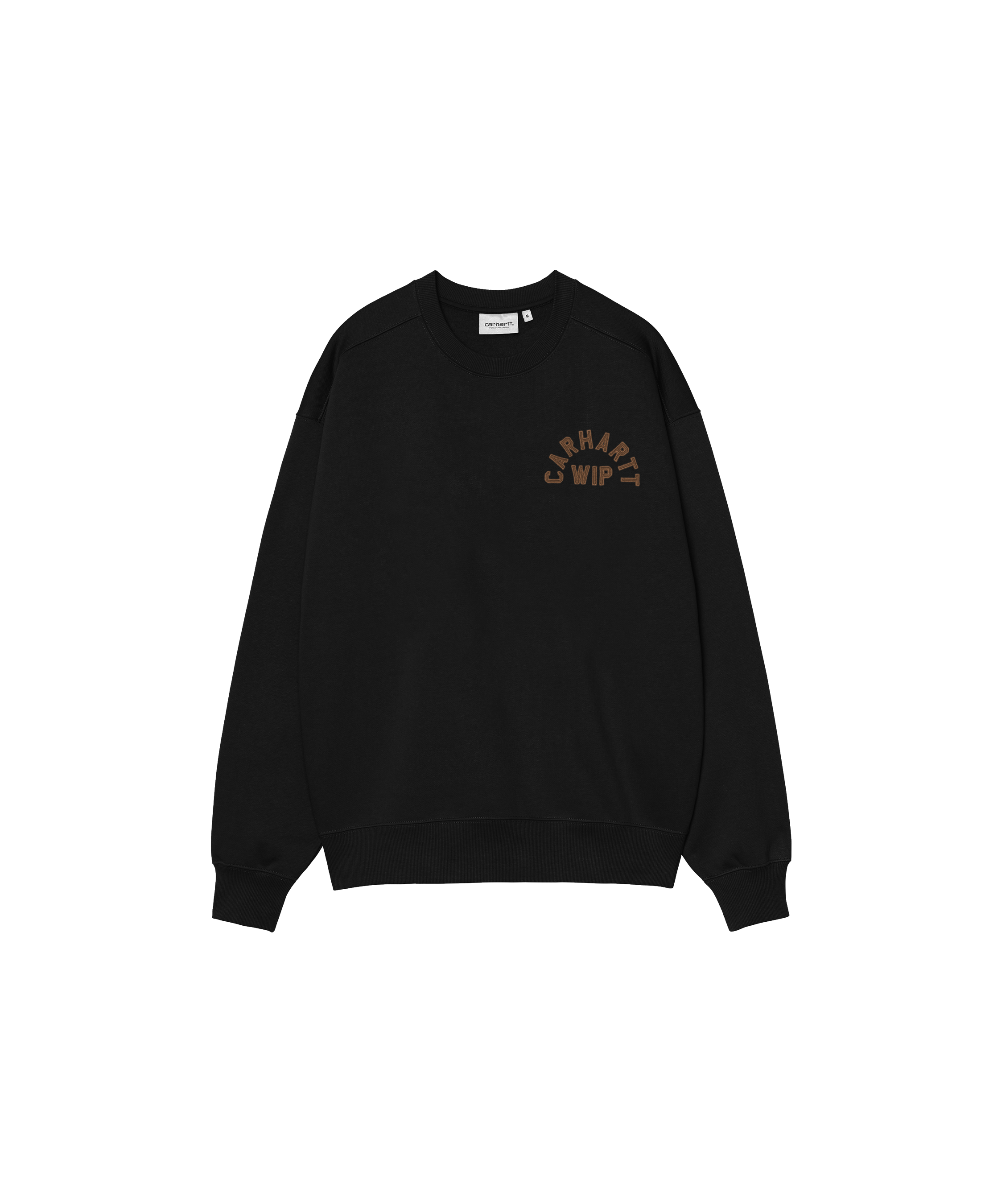 Sudadera CARHARTT WIP Arch Script Black / Hamilton Brown