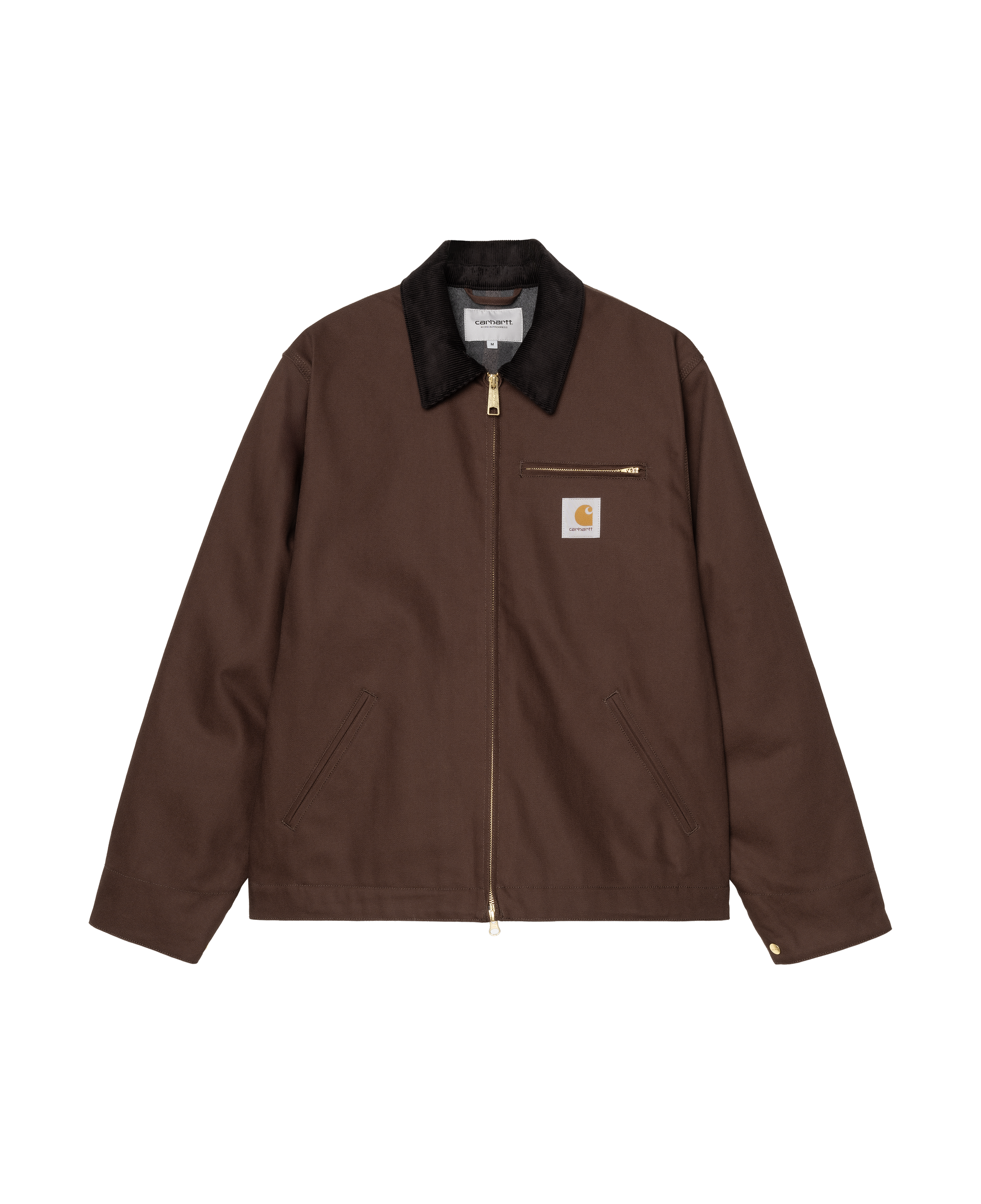 Chaqueta Carhartt WIP Detroit Tobacco Black vista frontal