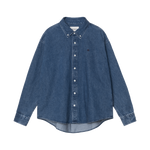 Camisa Carhartt WIP Lucas Blue vista frontal