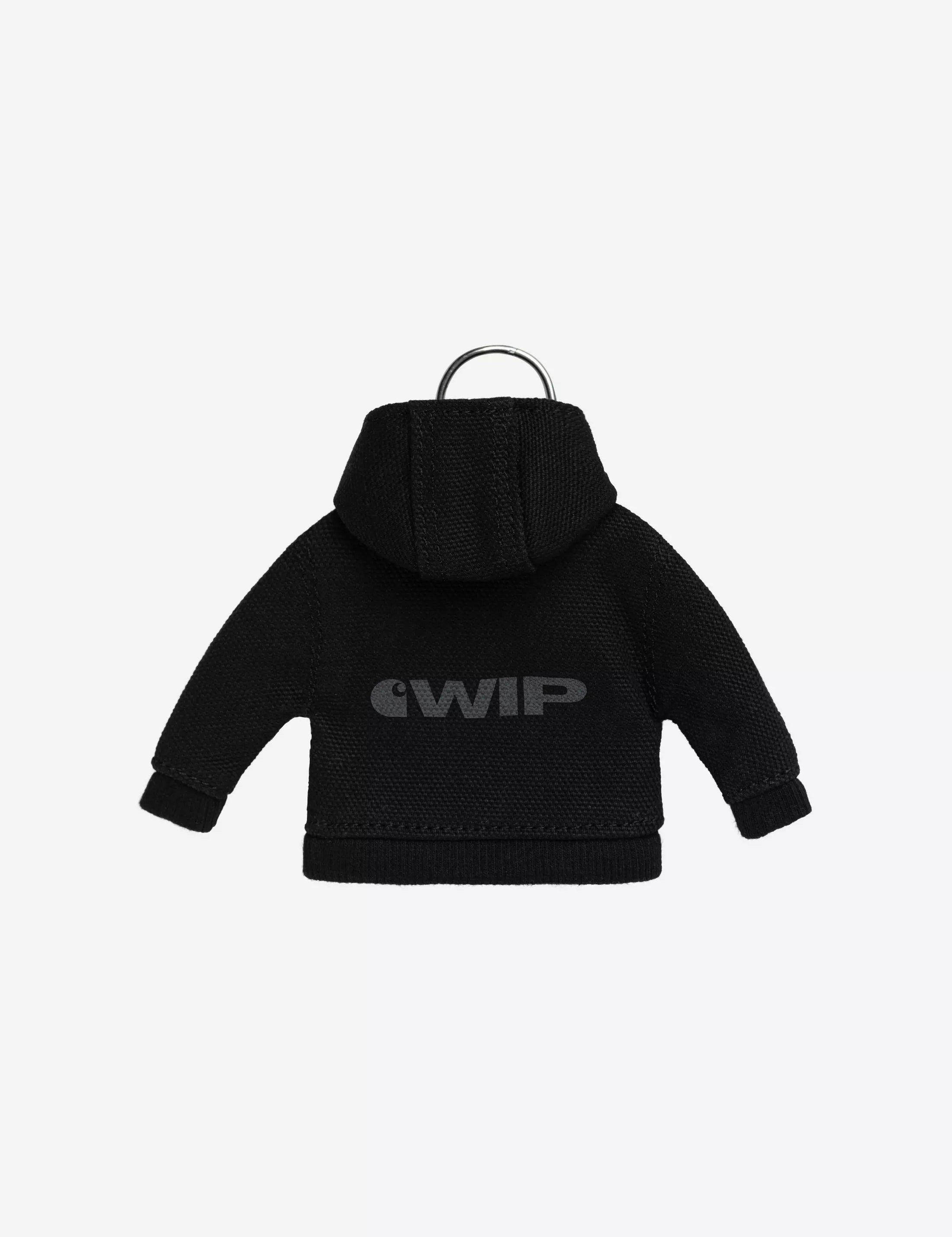 Llavero Carhartt WIP Mini Active Jacket Black vista posterior o detalle