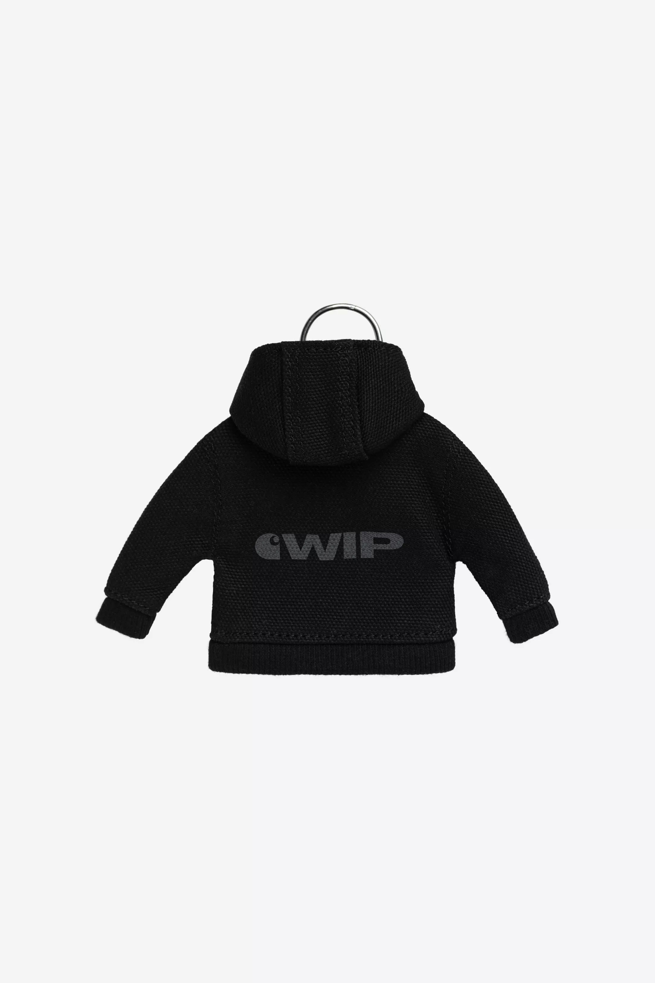 Llavero Carhartt WIP Mini Active Jacket Black vista posterior o detalle