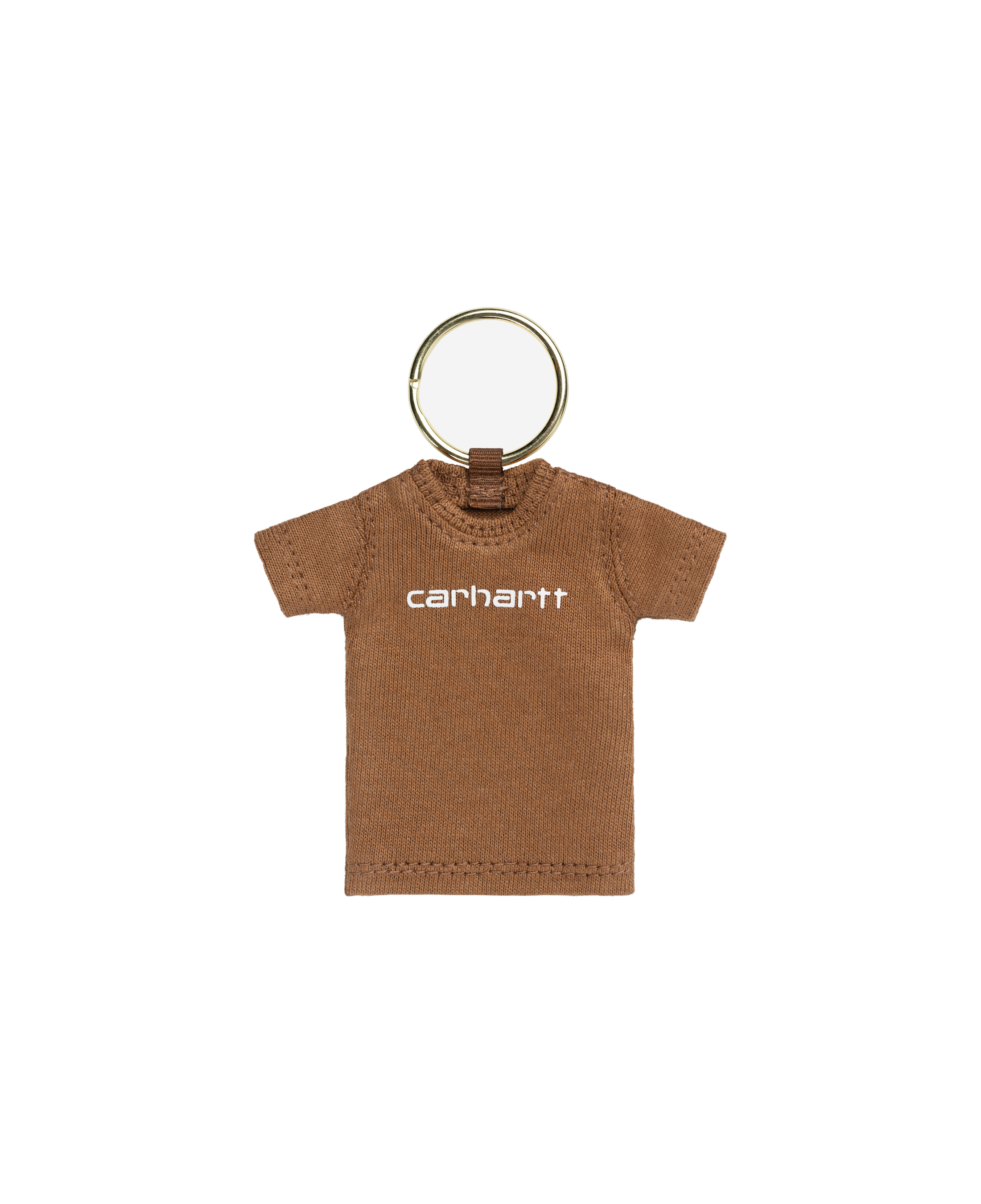 Llavero Carhartt WIP Mini Script Hamilton Brown vista principal