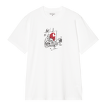 Camiseta Carhartt WIP Old Painter White flat frontal transparente