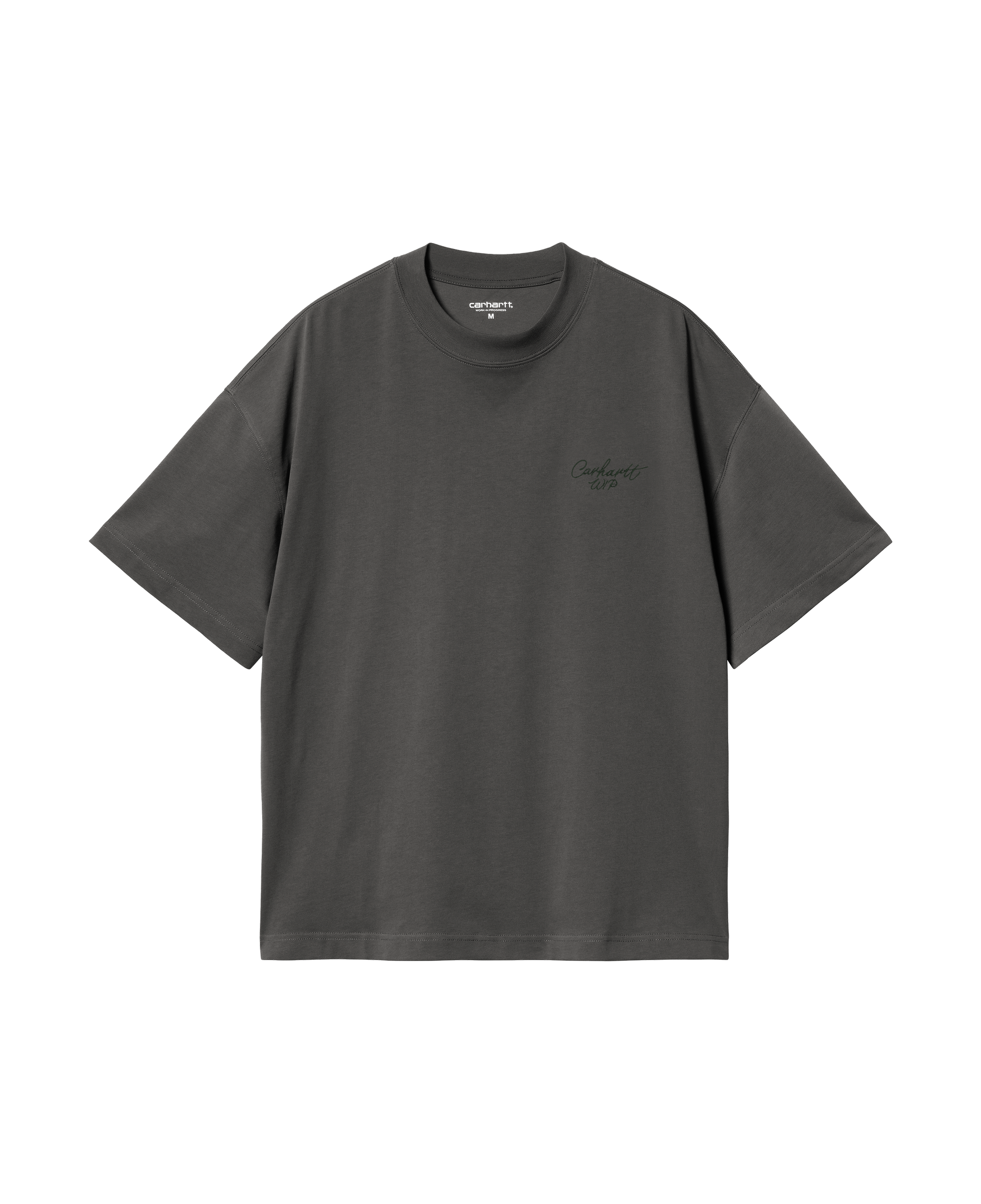 Camiseta Carhartt WIP Signature Graphite vista frontal