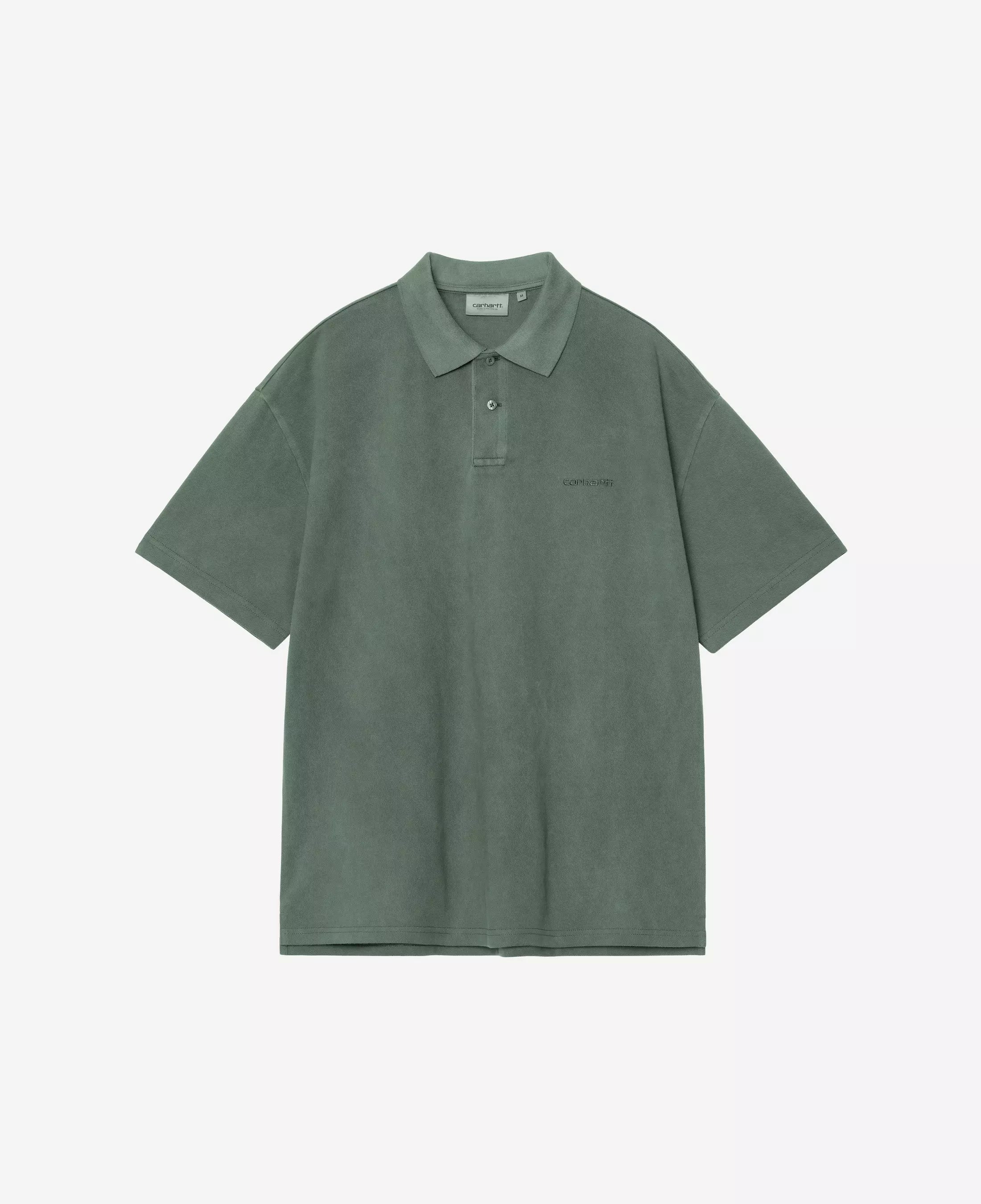 Polo CARHARTT WIP S/S Wayne Dark Scarab Garment Dyed