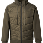 Cazadora Salsa Acolchada de Tejidos Combinados - ECRU