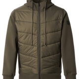 Cazadora Salsa Acolchada de Tejidos Combinados - ECRU