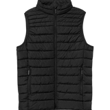 Chaleco acolchado TIFFOSI Pablo gris oscuro — flat frontal con fondo transparente