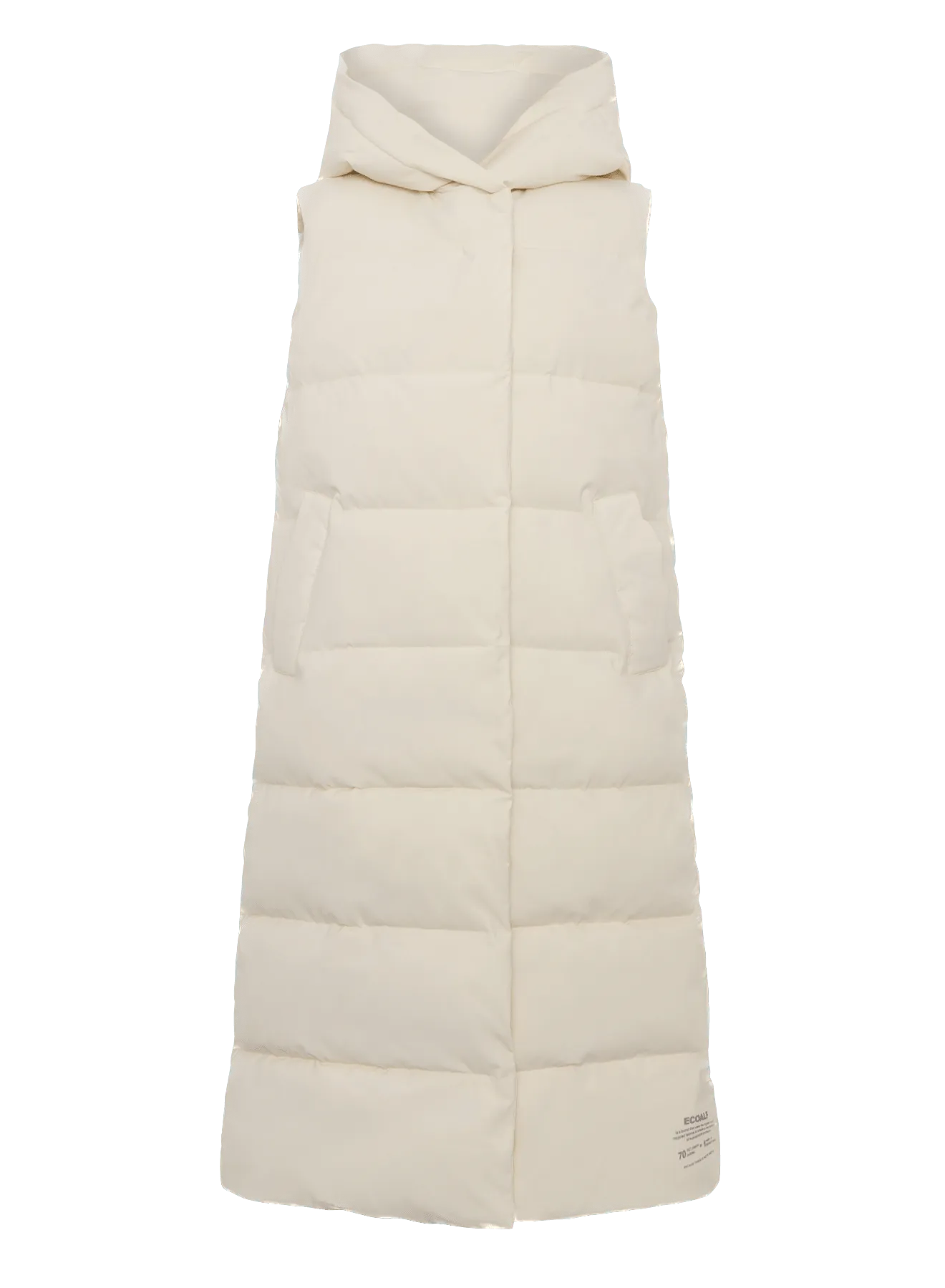 Chaleco Ecoalf de Mujer Page Crema Impermeable - ECRU