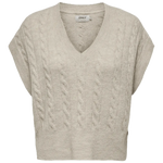 Chaleco ONLY Melody Oatmeal Melange - ECRU