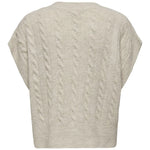 Chaleco ONLY Melody Oatmeal Melange - ECRU