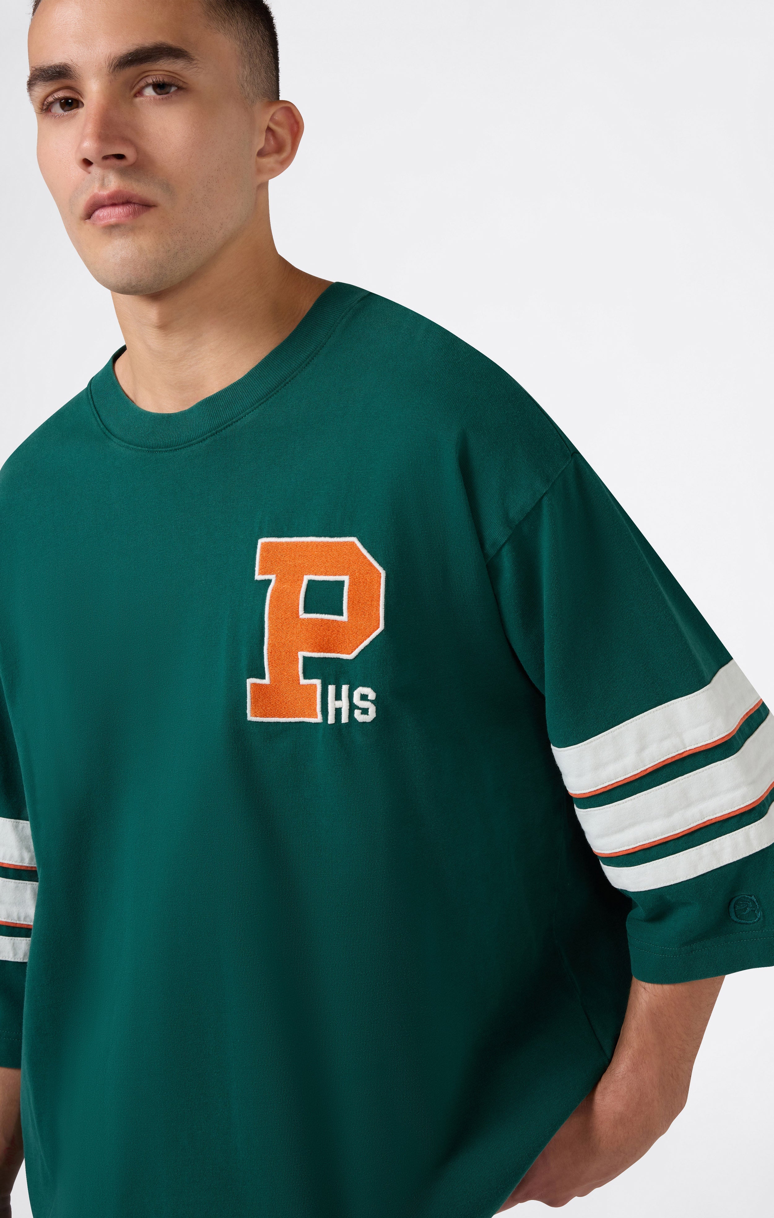 Camiseta CHAMPION Modern Ametora Bright Green detalle