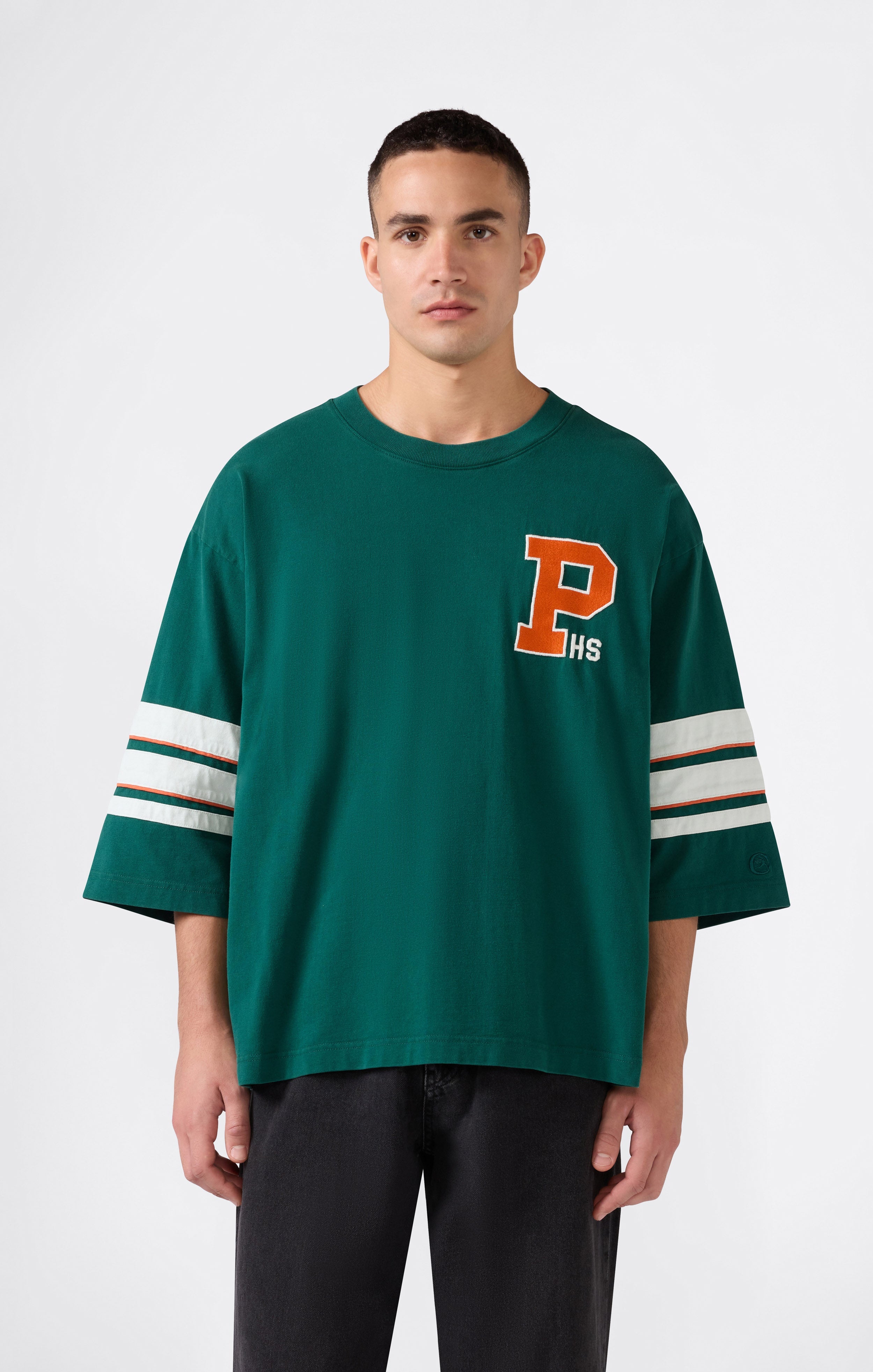 Camiseta CHAMPION Modern Ametora Bright Green look completo