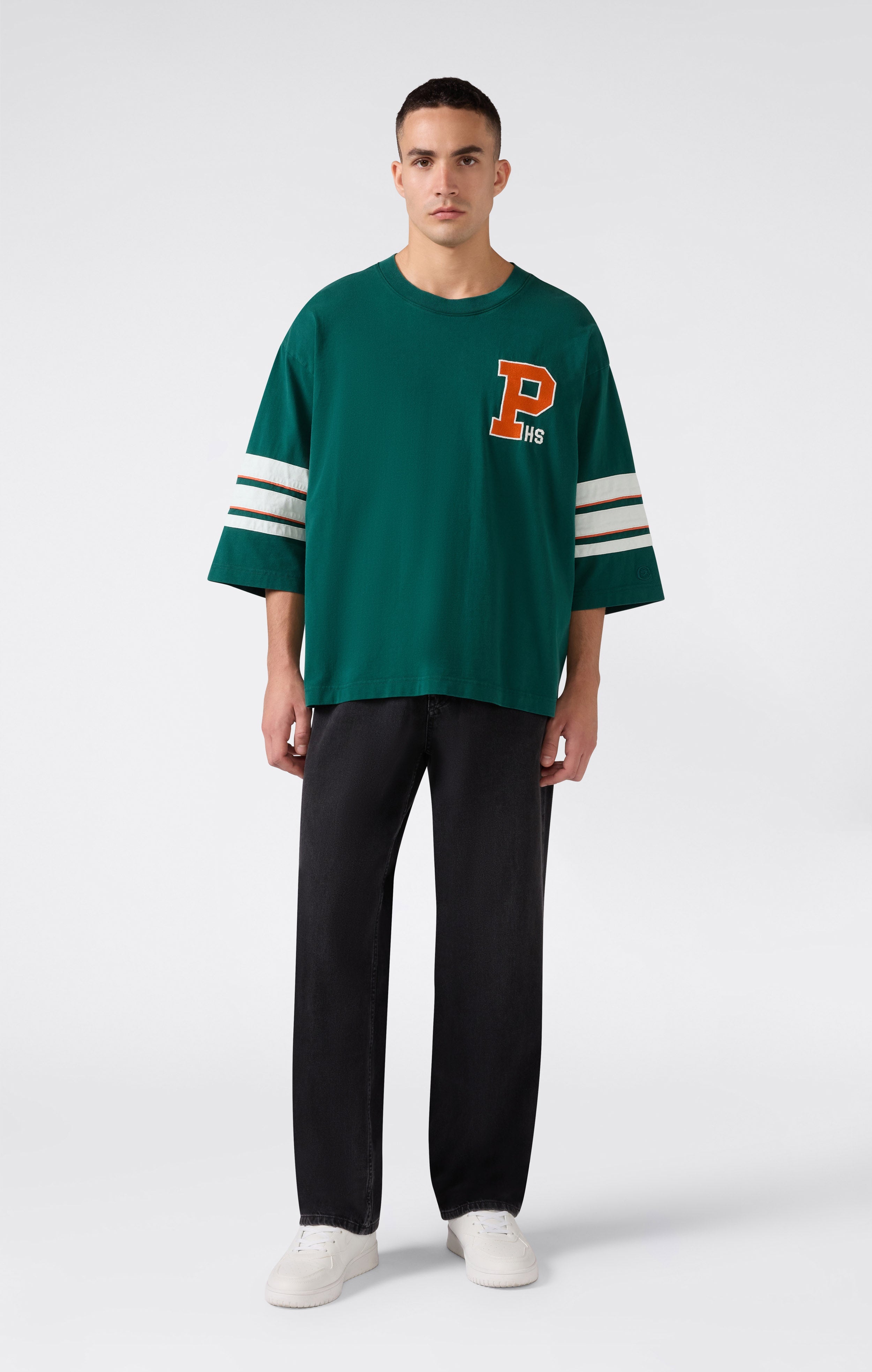 Camiseta CHAMPION Modern Ametora Bright Green look frontal