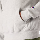Sudadera CHAMPION Reverse Weave Light Grey detalle