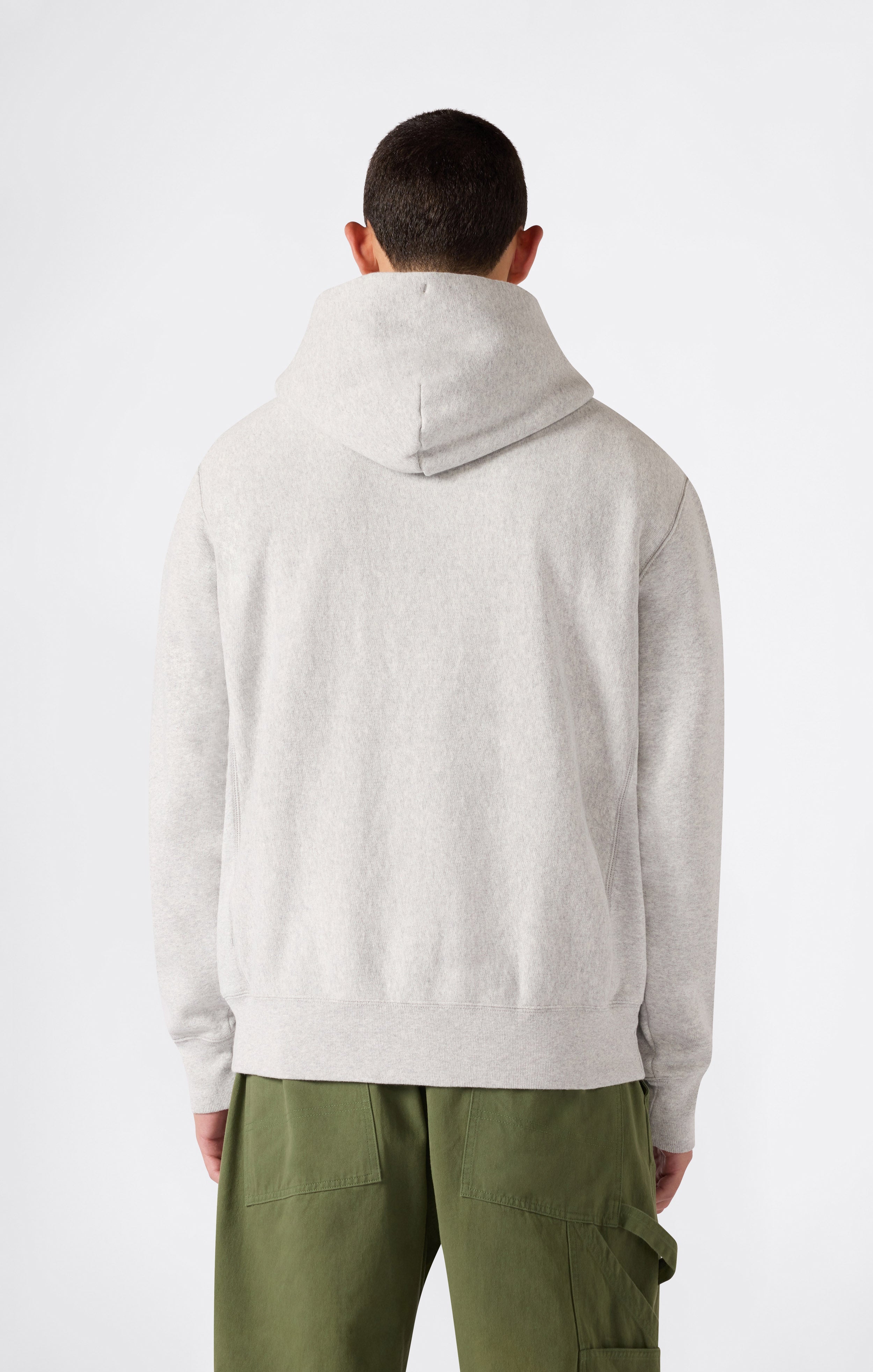 Sudadera CHAMPION Reverse Weave Light Grey vista trasera