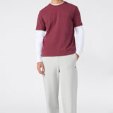 Pantalón CHAMPION Reverse Weave Wide Leg Light Grey look frontal